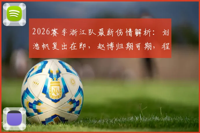 2026赛季浙江队最新伤情解析:刘浩帆复出在即,赵博归期可期,程进出战仍存疑